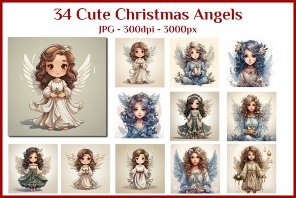 34 Cute Christmas Angels - JPG: A Review for Bloggers and Publishers