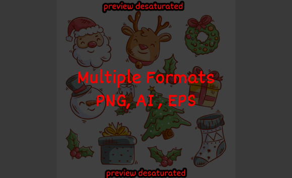 Christmas Background with Elements Draw Review for Modern Illustrations