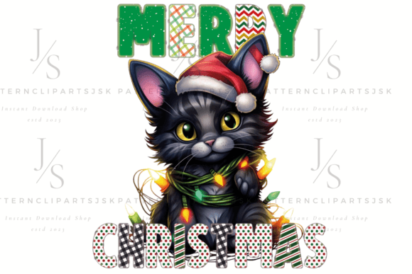 Christmas Cat Sublimation Design Review for Illustrations