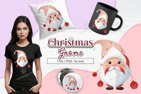 Christmas Gnome Sublimation Clipart_07 Review for Illustrations