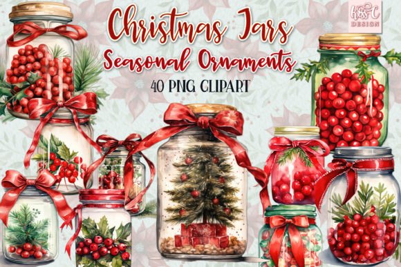 Christmas Jars Seasonal Decoration & Illustrations Review