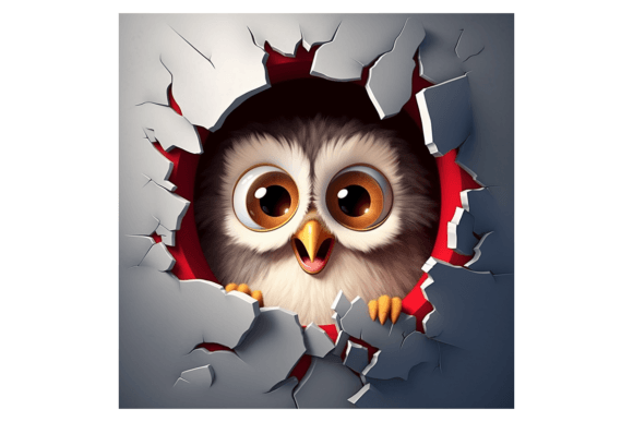 Christmas Owl Broken Wall 1 Review for Illustrations