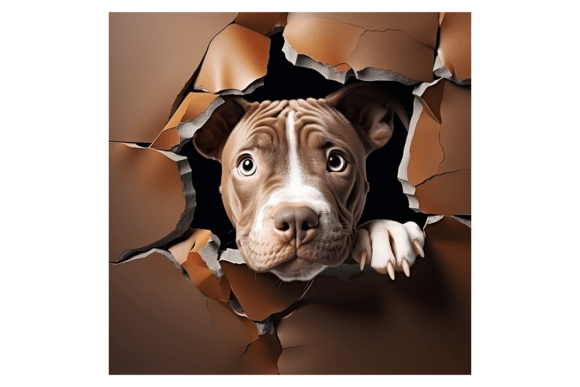 Christmas Pit Bull Broken Wall 1: A Designer's Review of Illustrations