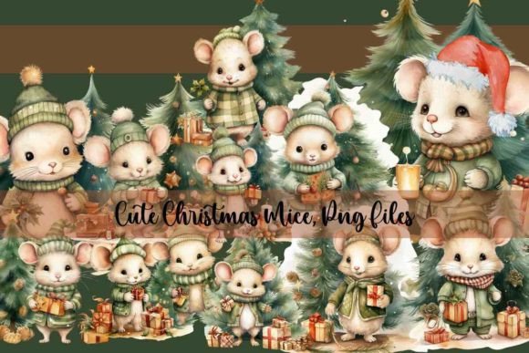 Christmas Png Files, Cute Mice, and Illustrations for Modern Blogs