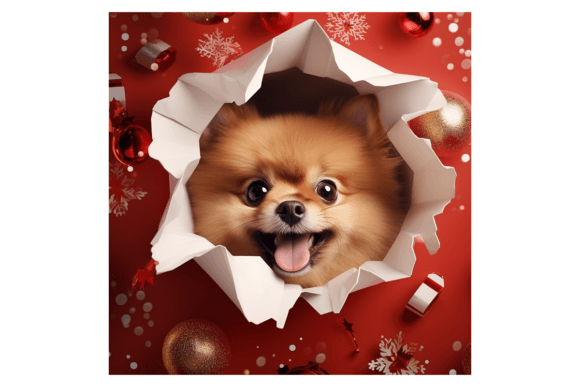 Christmas Pomeranian Broken Wall 6: A Review for Modern Illustrations