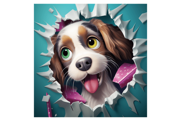 Christmas Spaniel Broken Wall 1: A Designer's Review of Seasonal Illustrations