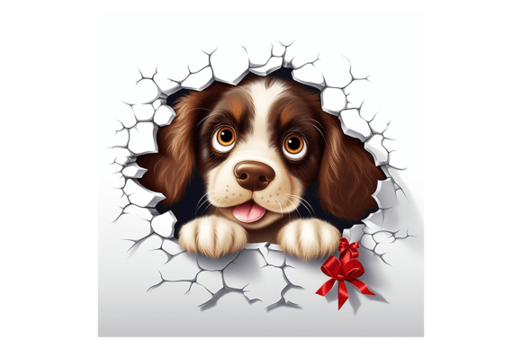 Christmas Spaniel Broken Wall 2: A Designer's Review of Seasonal Illustrations