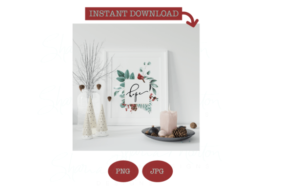 Christmas Watercolor Art Prints for Illustrations