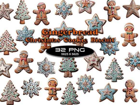 Gingerbread Christmas Cookie Biscuit Illustrations Review