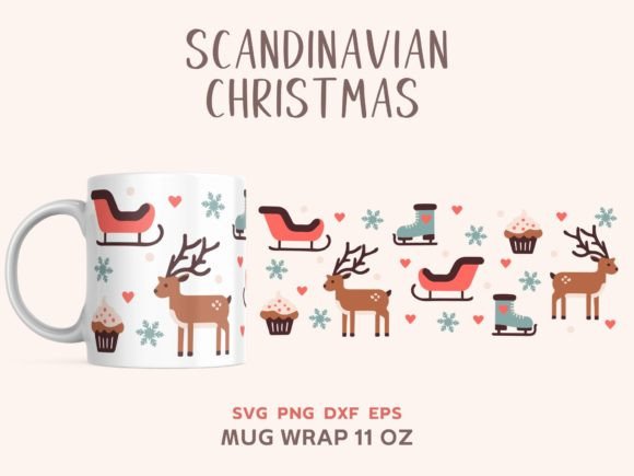 Scandinavian Christmas Mug Svg, 11oz Mug Review